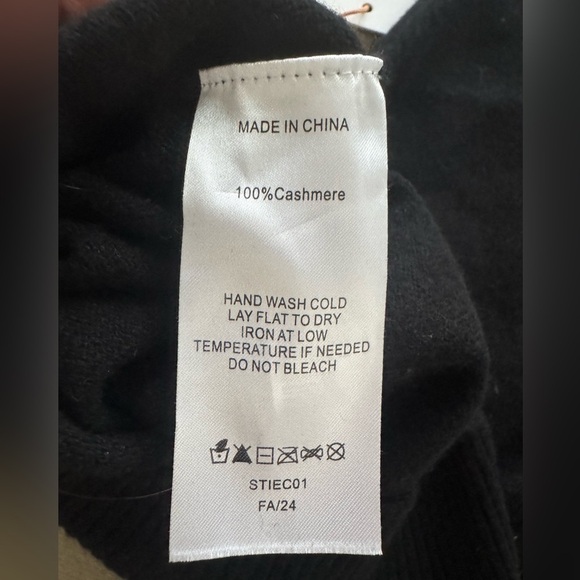 NWT Quince Mongolian Cashmere Tank Black S - Picture 8 of 8